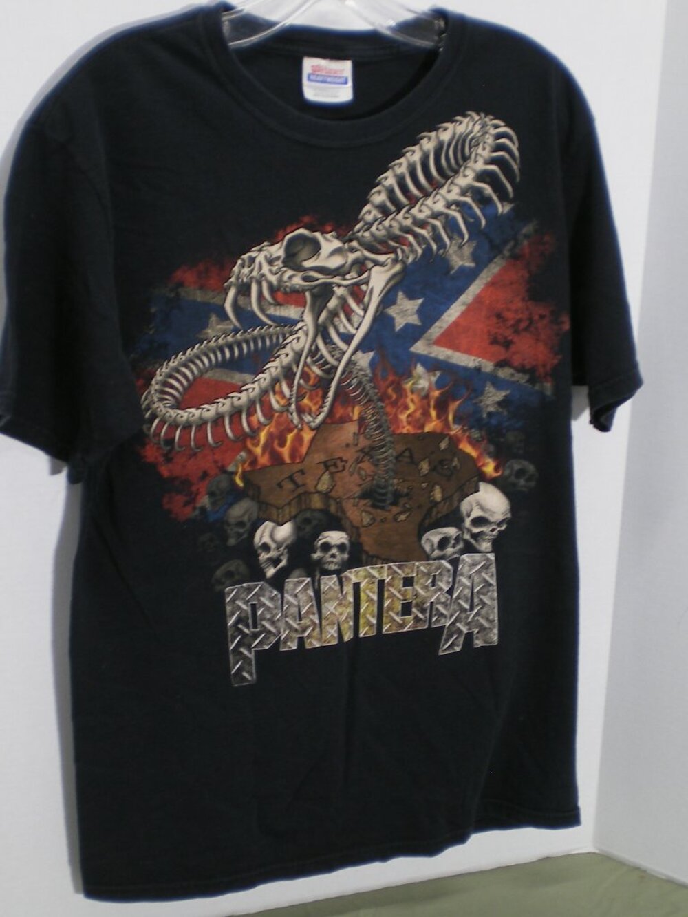 Pantera Black Graphic Tee Shirt, Size Medium